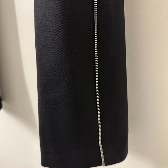 Helmut Lang Zipper Detail Black Wool Trousers - Picture 4 of 10